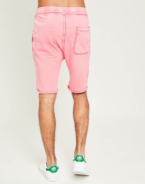 Short Molleton Délavé rose