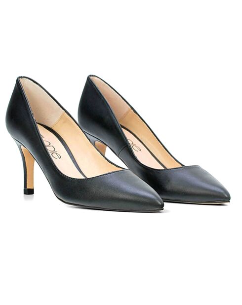 Escarpins en Cuir Jolie noirs - Talon 7.5 cm