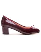 Lorraine burgunderrote Lackleder-Pumps - 5 cm Absatz