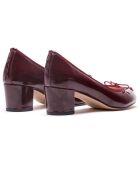 Lorraine burgunderrote Lackleder-Pumps - 5 cm Absatz