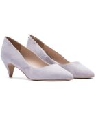 Pumps Nadine Pearl aus Veloursleder - 5 cm hoher Absatz