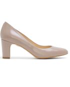 Pumps Carole aus nudefarbenem Leder — 5 cm Absatz