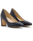Pumps Carole in pelle nera - tacco 5cm