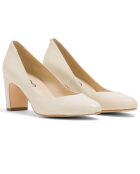 Zapatos Carole de piel beige - tacón de 5 cm