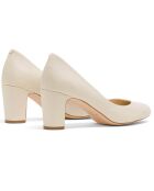 Zapatos Carole de piel beige - tacón de 5 cm
