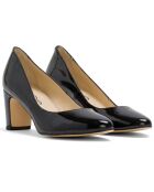 Décolleté Carole in pelle verniciata nera - tacco 5 cm