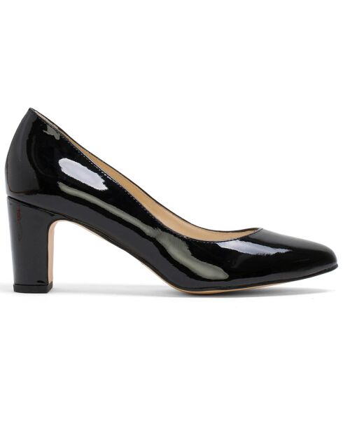 Décolleté Carole in pelle verniciata nera - tacco 5 cm