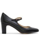 Babies en Cuir Gabrielle noires - Talon 5 cm
