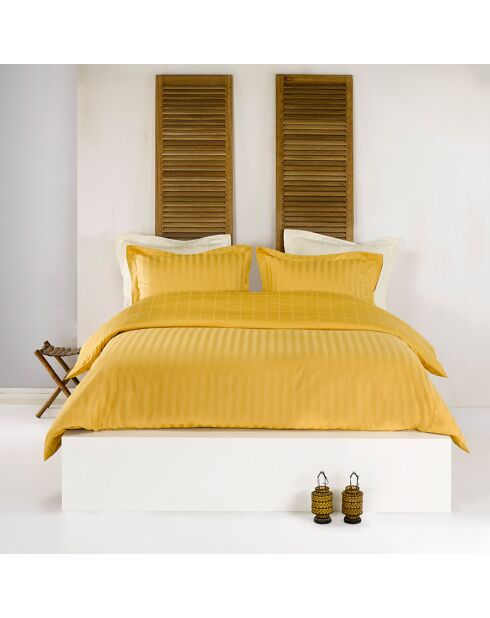 Parure Housse de couette & 2 Taies Zygo jaune - 260x240 cm