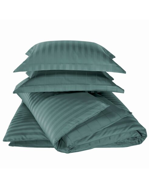 Parure Housse de couette Zygo gris/bleu - 200x200 cm