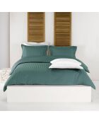 Parure Housse de couette Zygo gris/bleu - 200x200 cm