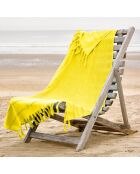 Drap de plage Fjara jaune - 100x180 cm