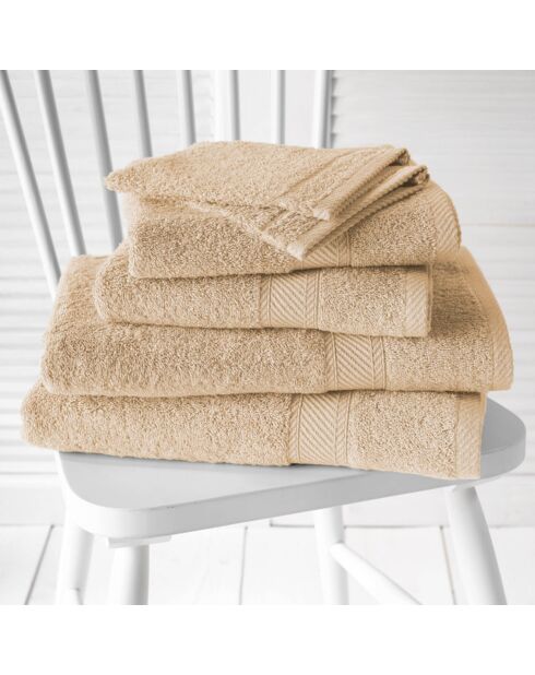 Hélène beigefarbenes Badezimmerset - 6-teilig