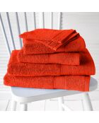 Hélène oranje badkamerset - 6 stuks