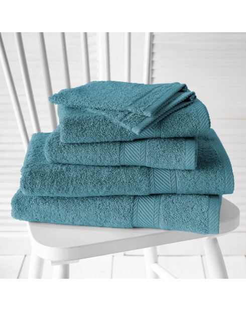 Hélène blaugrünes Badezimmer-Set - 6-teilig