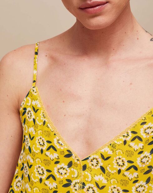 Caraco Emily imprimé jaune