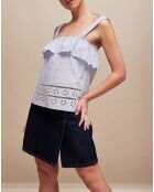 Top Sevi rayé bleu