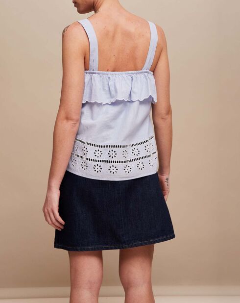 Top Sevi rayé bleu