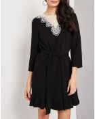 Robe Clea col dentelle noire