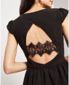 Robe Calixtine dos nu dentelle noire