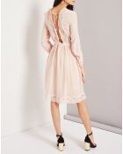 Robe Carine dos corsage nude