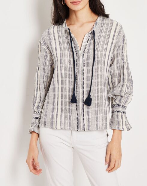 Chemise Luisa imprimée  bleue