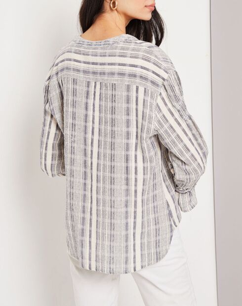 Chemise Luisa imprimée  bleue