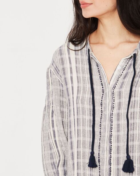 Chemise Luisa imprimée  bleue