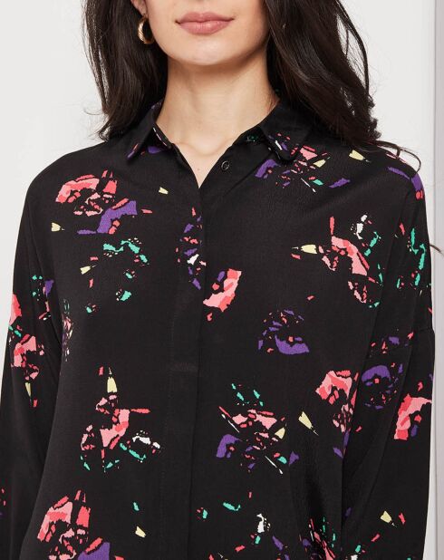Chemise Laure imprimée noir/multicolore