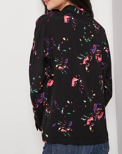 Chemise Laure imprimée noir/multicolore