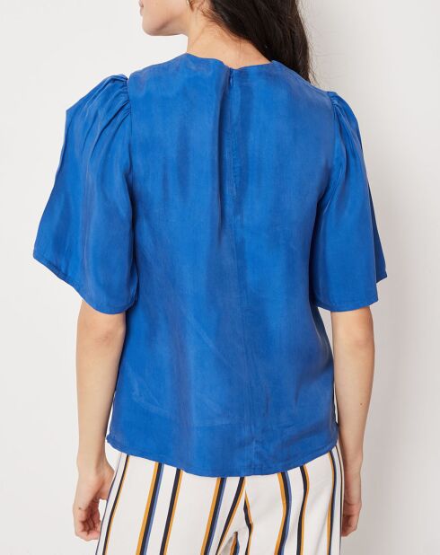 Blouse Luna bleu roi