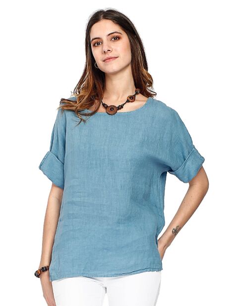 Top 100% Lin Léa bleu