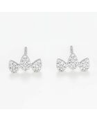 Boucles d'oreilles Pétraié Diamants 0.12 ct or blanc