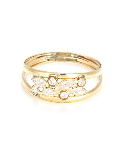 Adela Zirkonia geelgouden ring