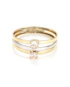 Bague Florine Zircone or bicolore