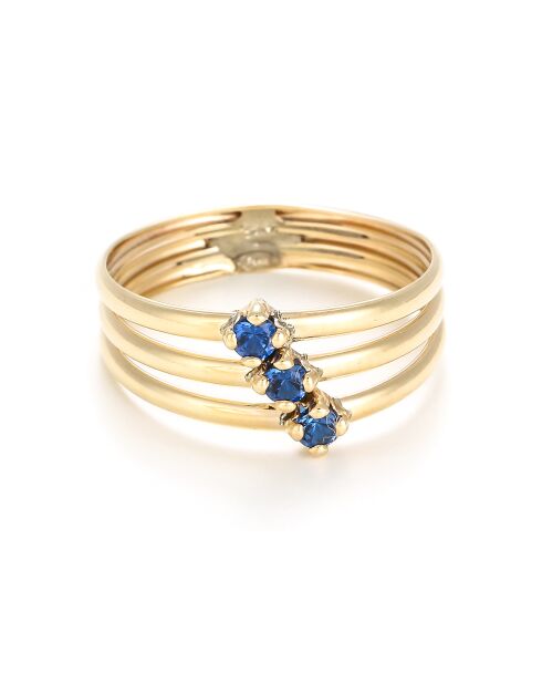 Anello Abbie Zirconia in oro giallo