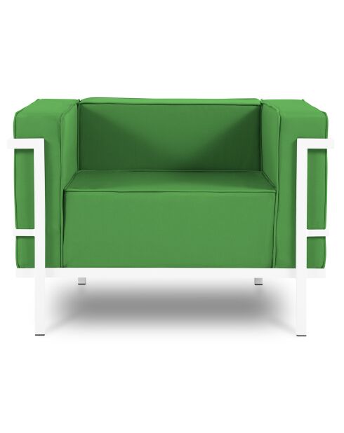 Fauteuil d'extérieur Cannes vert - 70x100x70 cm