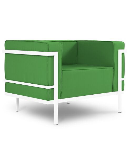 Fauteuil d'extérieur Cannes vert - 70x100x70 cm