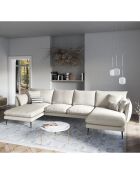 Canapé panoramique  Elio beige clair - 344x170x97 cm