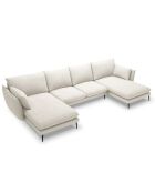 Canapé panoramique  Elio beige clair - 344x170x97 cm