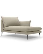 Méridienne droite Elio beige - 170x107x97 cm