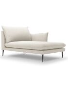 Méridienne droite Elio beige clair - 170x107x97 cm