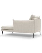 Méridienne droite Elio beige clair - 170x107x97 cm