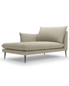 Méridienne gauche Elio beige - 170x107x97 cm