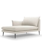 Méridienne gauche Elio beige clair - 170x107x97 cm