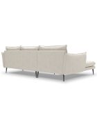 Canapé d'angle gauche elio beige clair - 251x170x97  cm