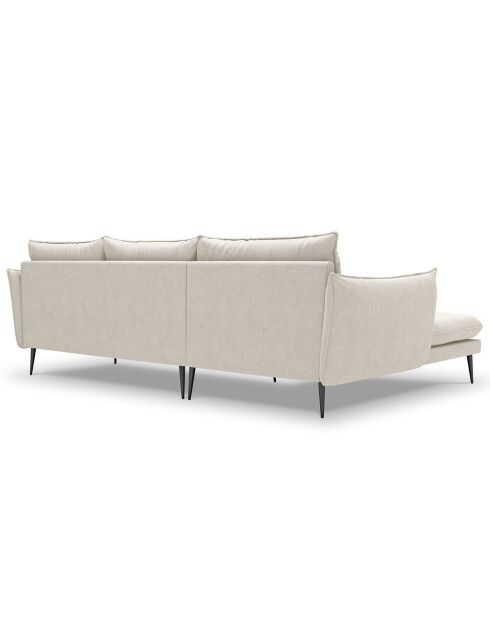 Canapé d'angle gauche elio beige clair - 251x170x97  cm