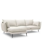 Canapé d'angle gauche elio beige clair - 251x170x97  cm