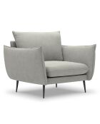 Fauteuil Elio gris clair - 93x100x97 cm