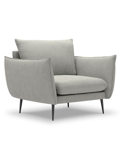 Fauteuil Elio gris clair - 93x100x97 cm